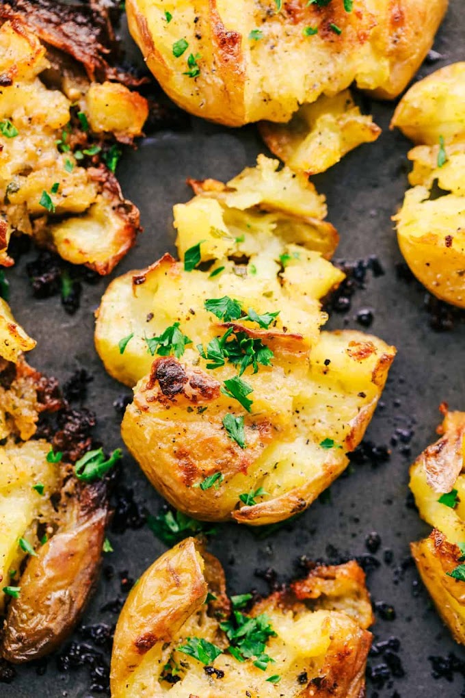Garlic Smashed Potatoes