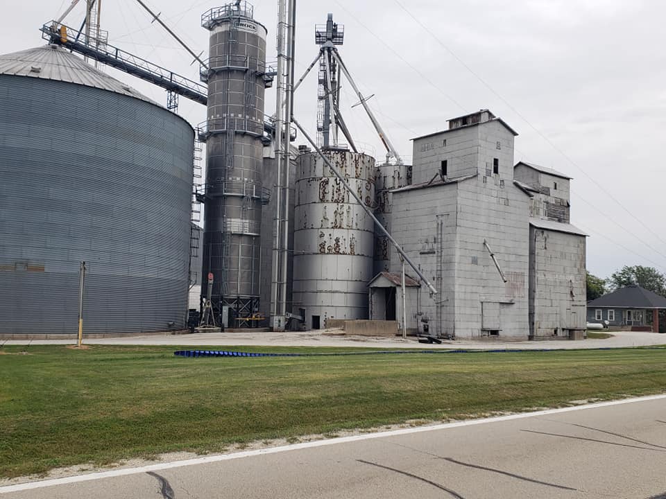 Towns and Nature Wilton, IL Crawford Grain Elevator, two wood