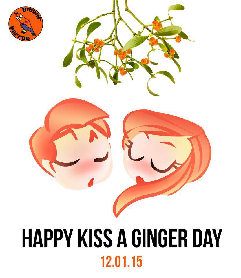 Kiss a Ginger Day Wishes