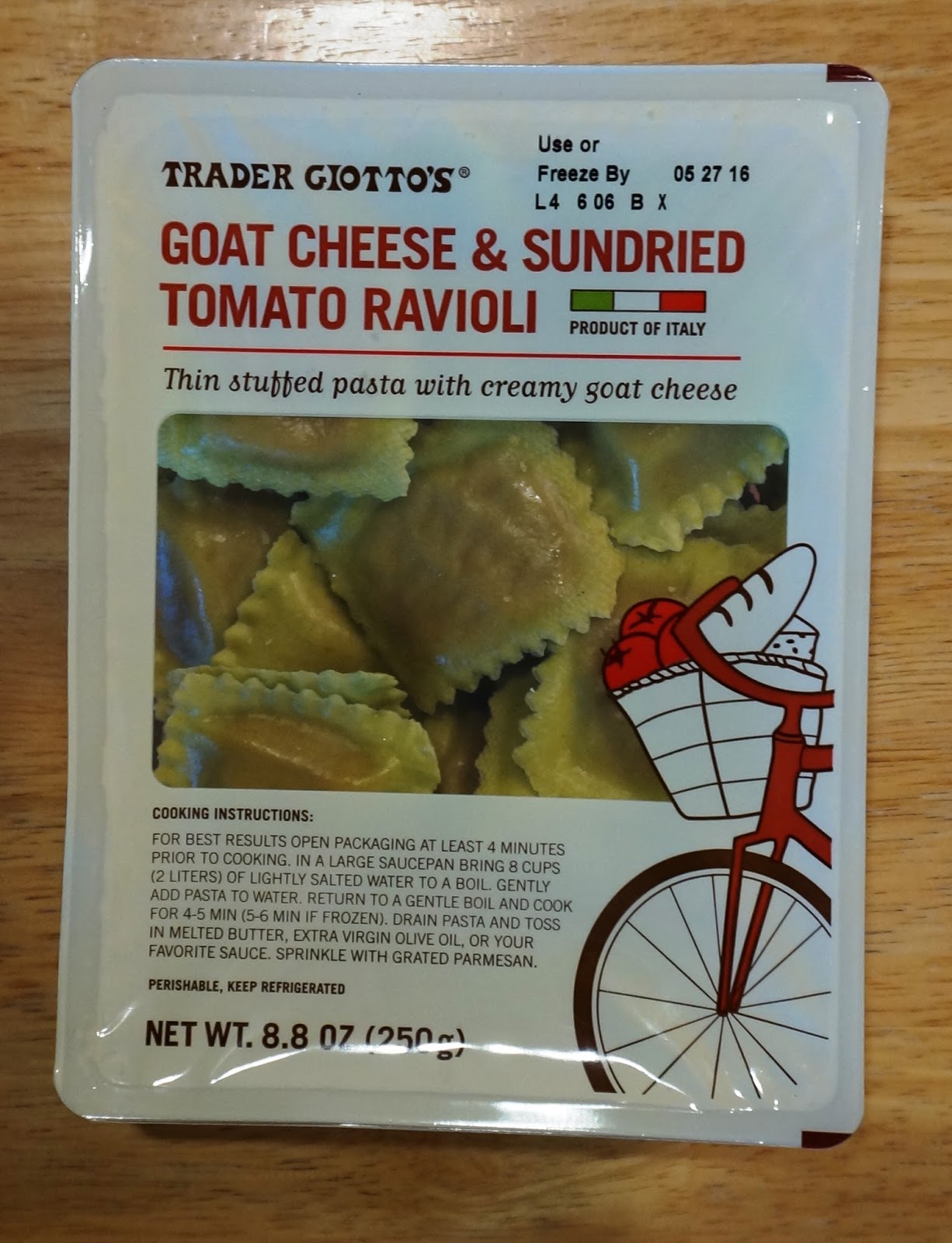 Exploring Trader Joe's Trader Joe's Goat Cheese & Sundried Tomato Ravioli