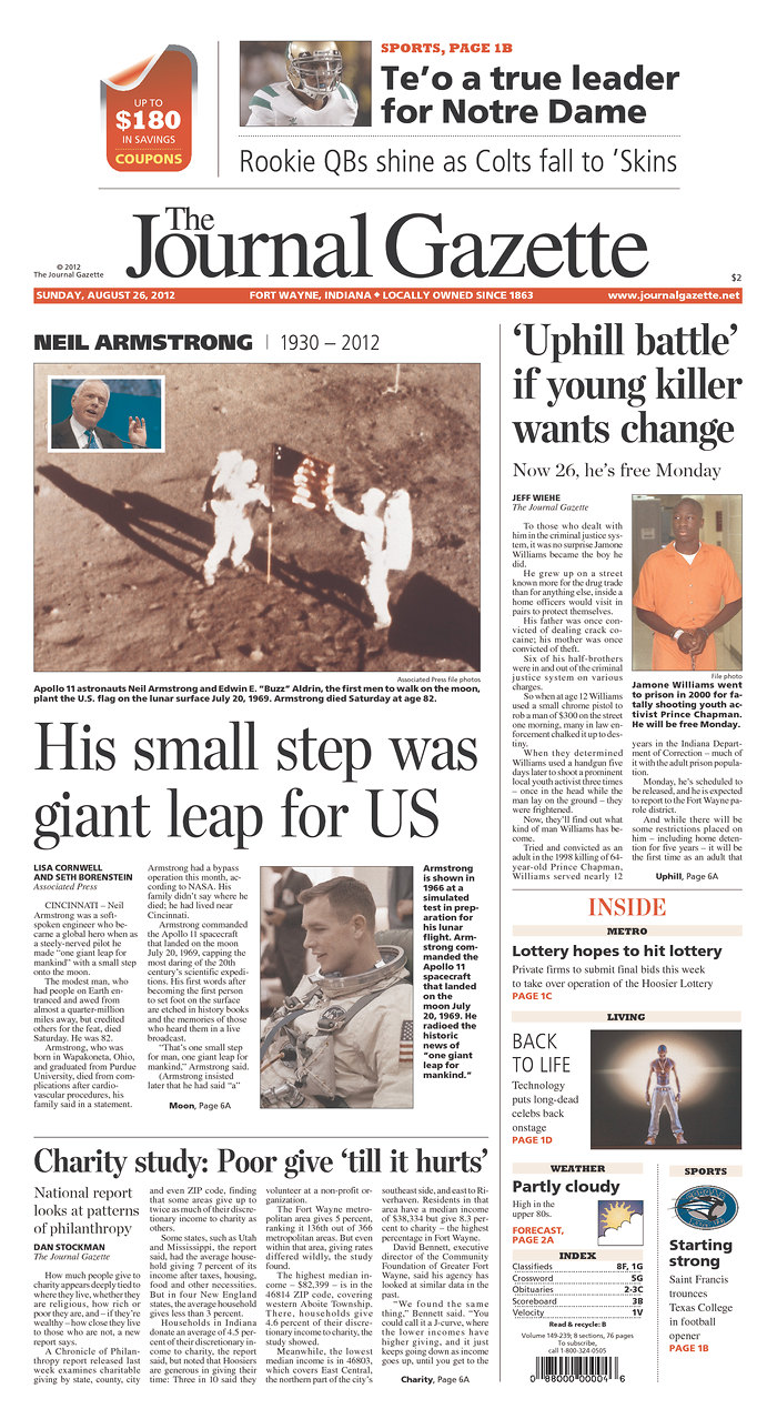 SPACE RELICS NEIL ARMSTRONG La couverture médiatique presse de sa