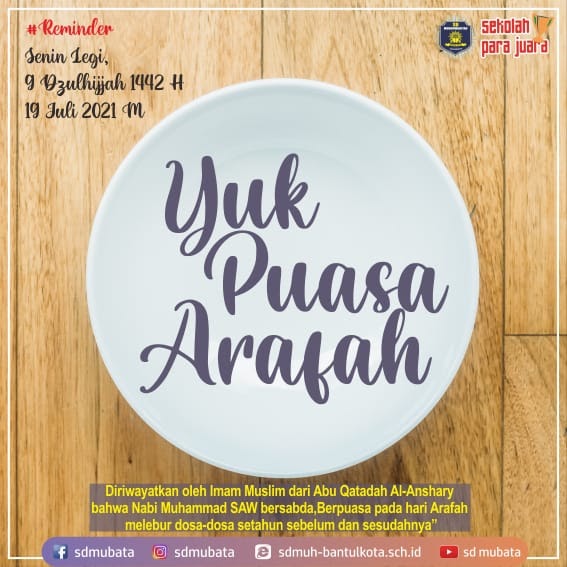 PUASA ARAFAH SD Muhammadiyah Bantul Kota