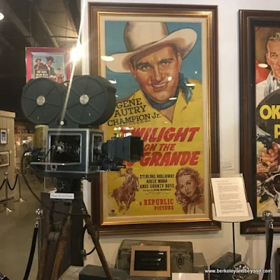 Gene Autry memorabilia displayed at Museum of Western Film History in Lone Pine, California