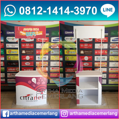 MEJA DISPLAY, MEJA BOOTH, PROMOTION TABLE, MEJA PROMOSI, STAND BOOTH, EVENT DESK KNOCK DOWN