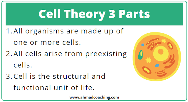 cell theory 3 parts