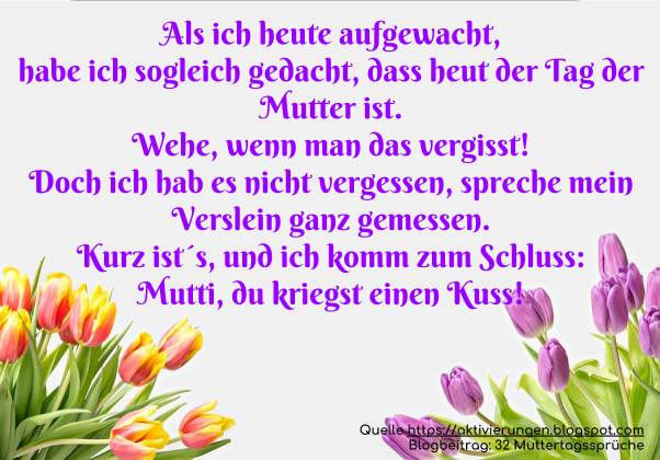 32 Sprüche zum Muttertag