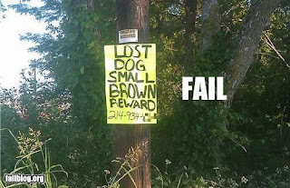 reward for lost dog