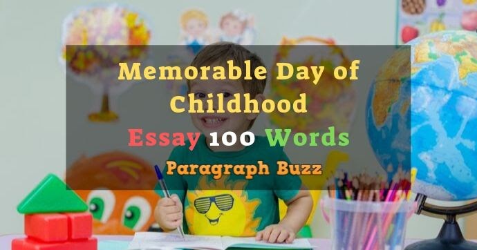 Short essay on childhood memories image