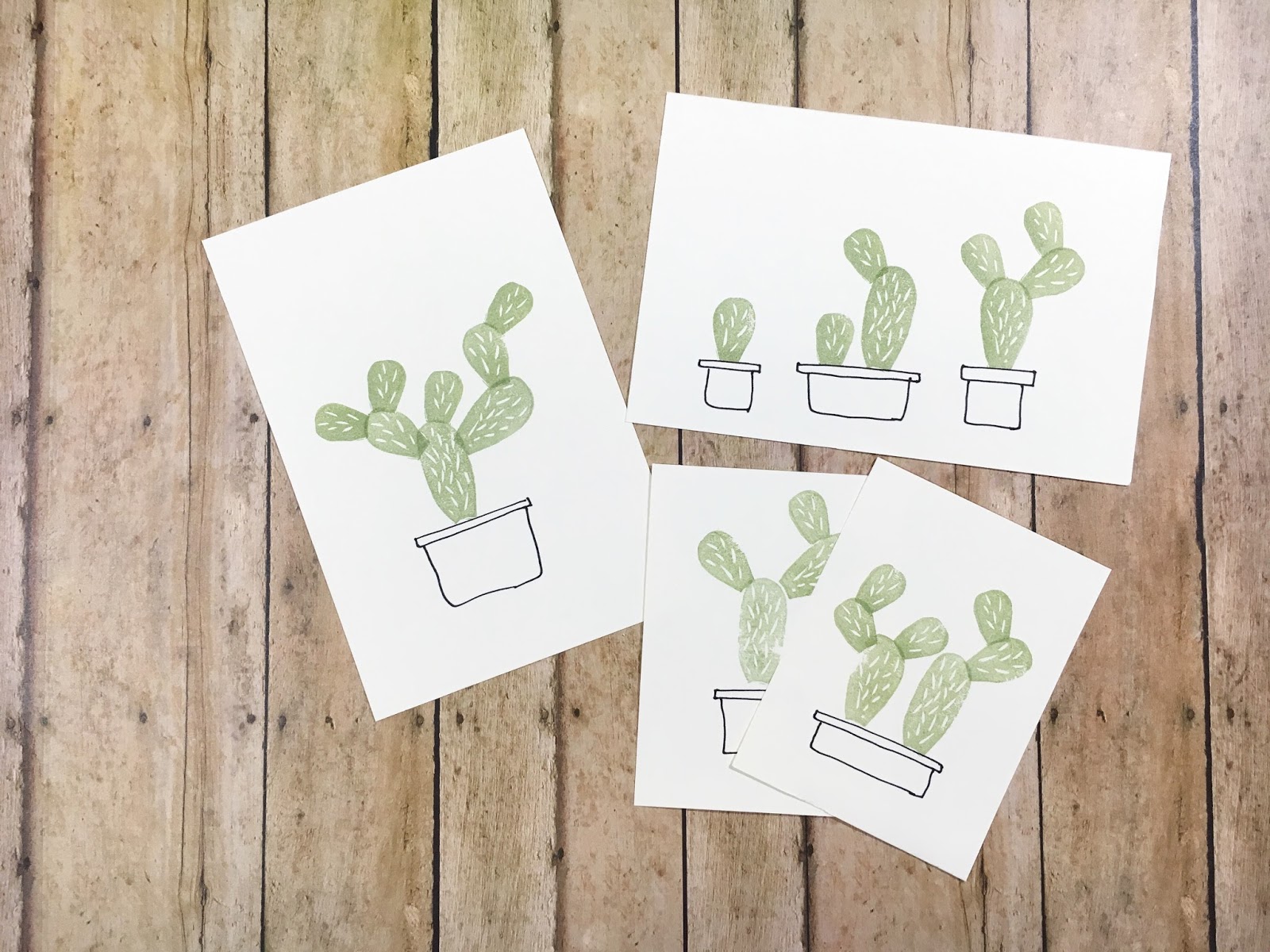 five sixteenths blog Make it Monday // DIY Cactus Art Print