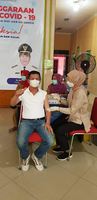 Ketua DPRD Ogan Ilir Kembali Vaksinasi 