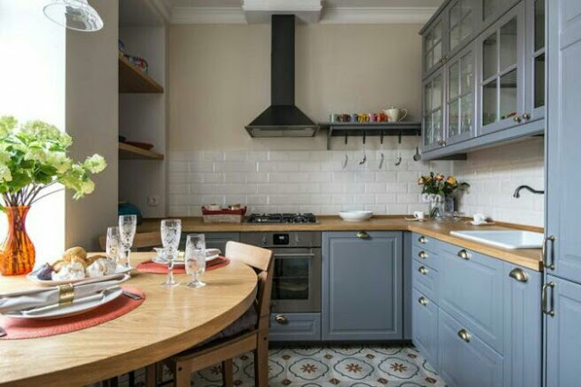 Interior design of a small kitchen