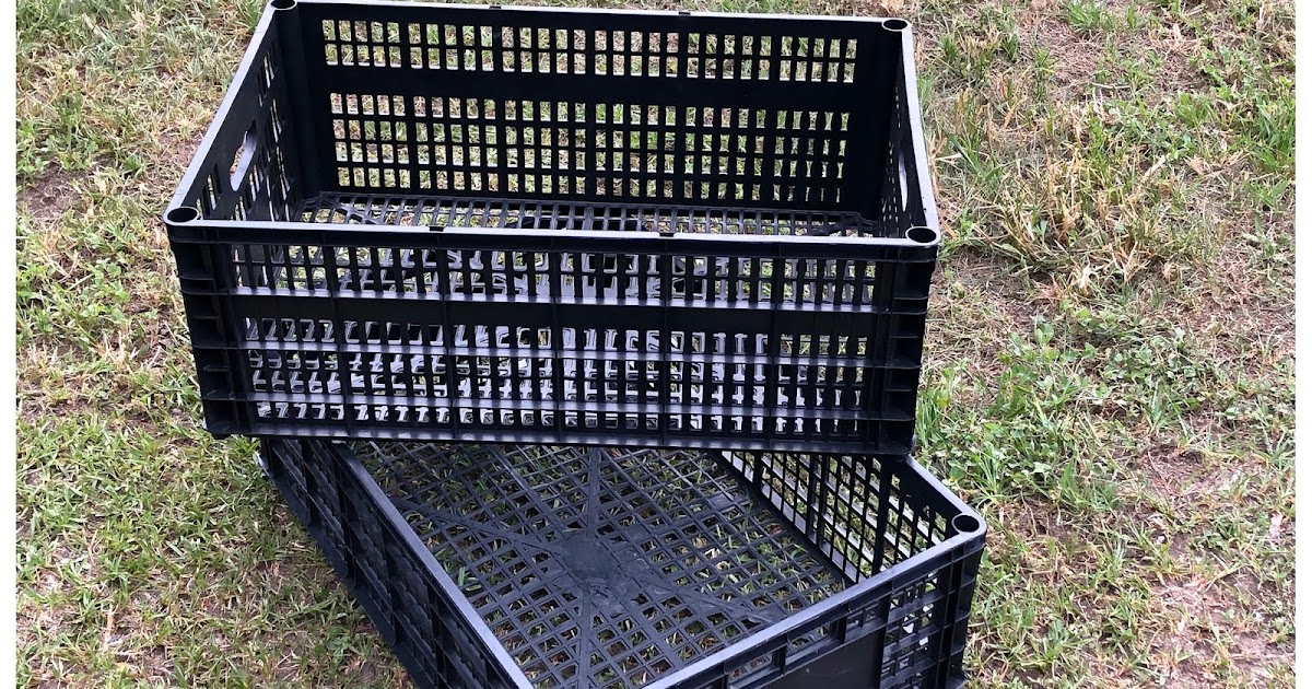Two Men and a Little Farm: PLASTIC PRODUCE BASKETS TRASH TO TREASURE