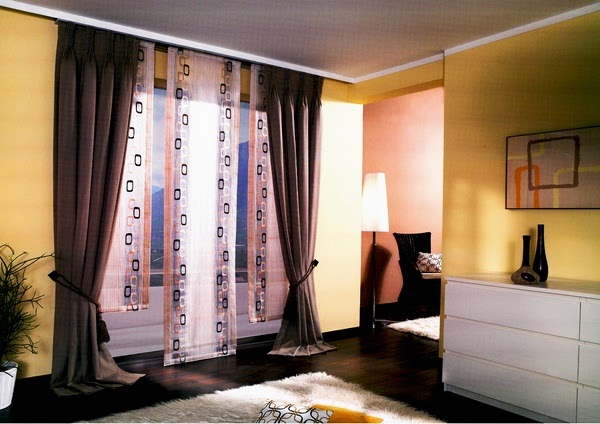 Choose fabrics for interior curtains