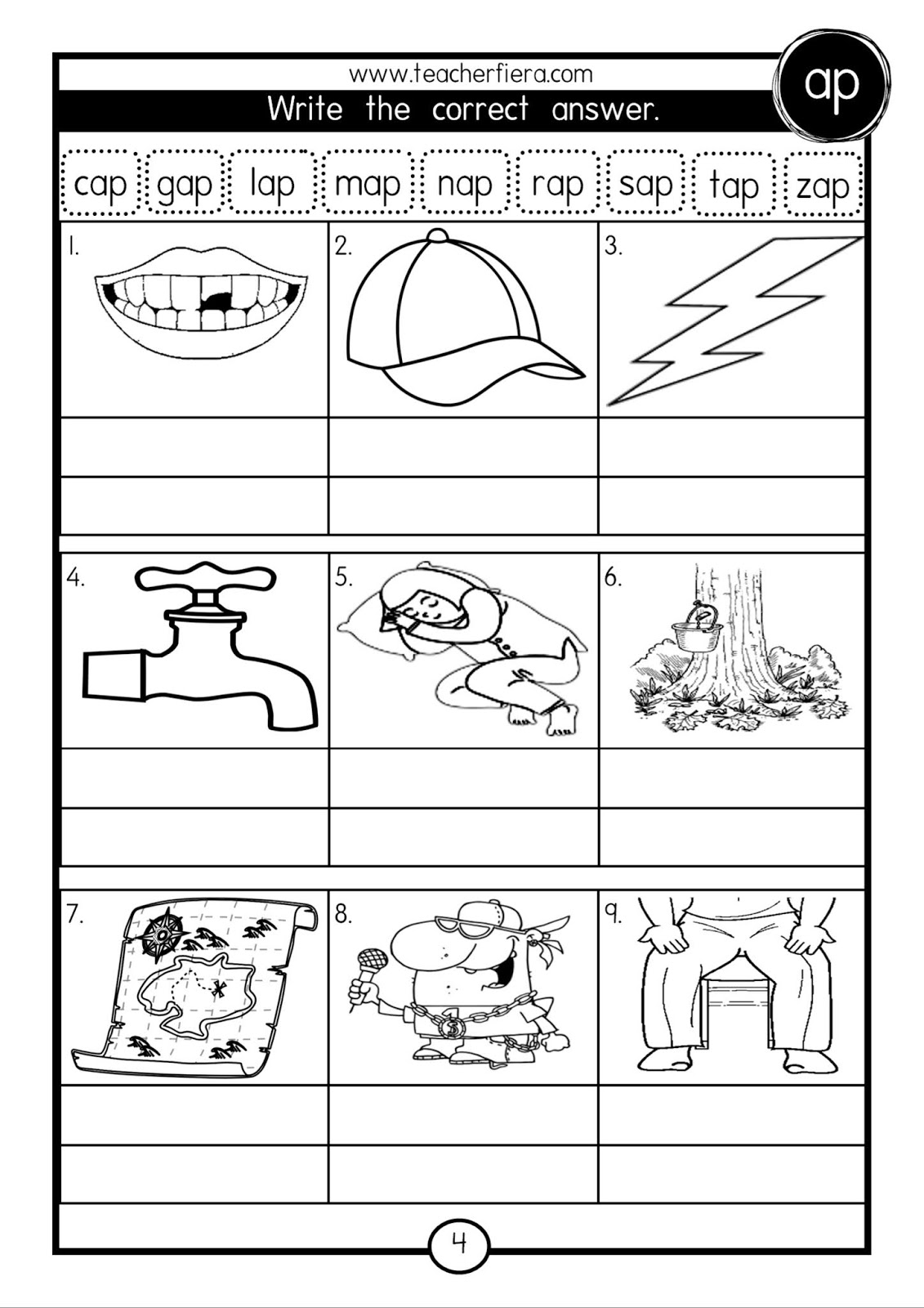 EASY PEASY WORD FAMILIES WRITING MODULE ( A