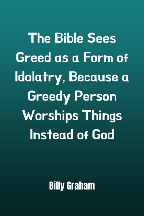 Bible quotes about greed