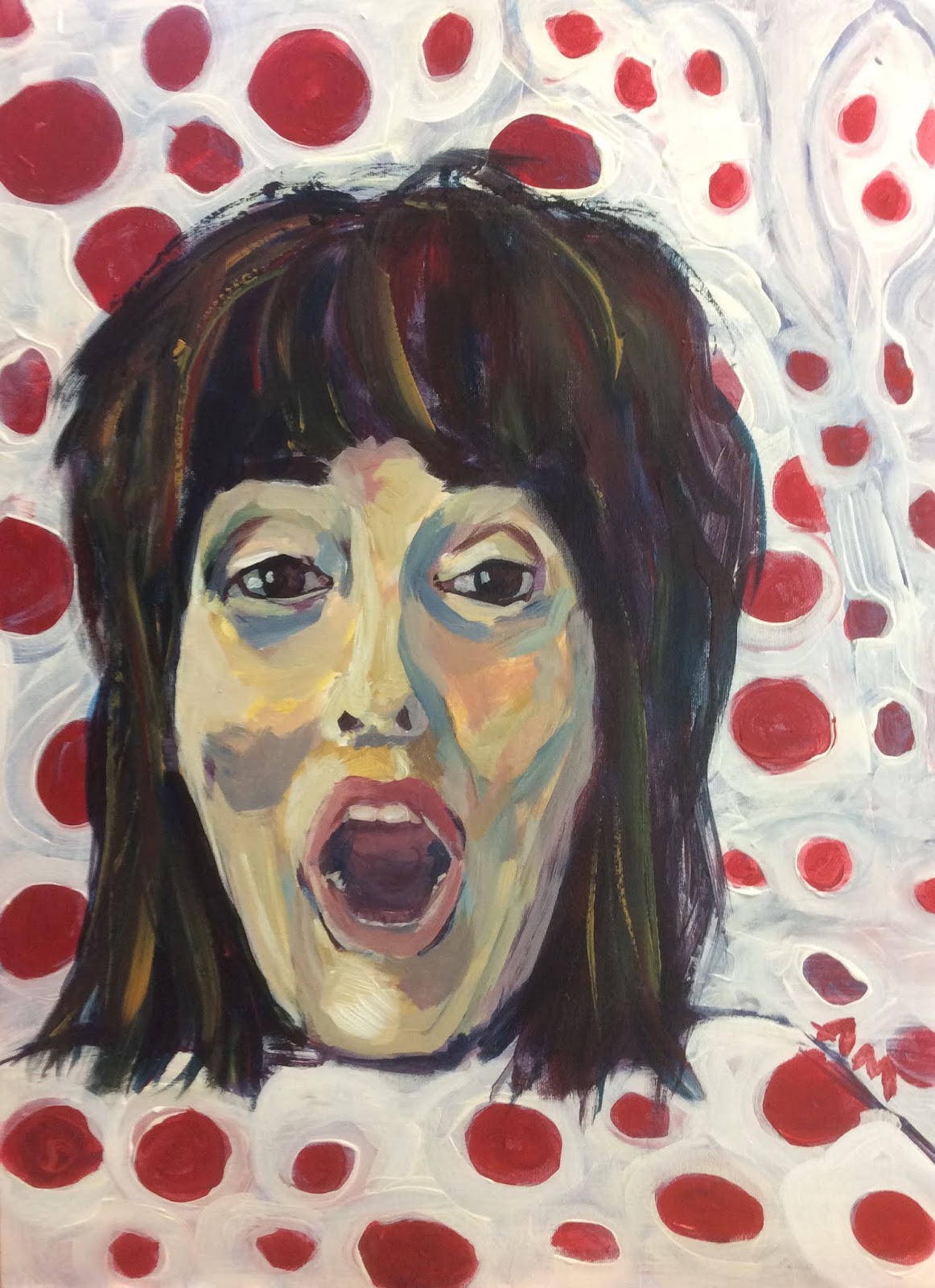 Angela Montanti Self Portraits Self Portrait Tribute to Yayoi Kusama