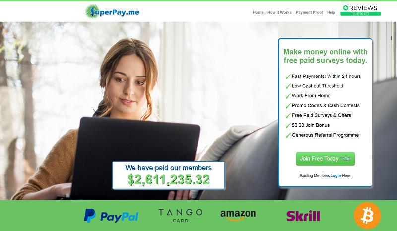 Superpay.me is an online survey website join free, the Country Presence in the USA, UK & many others.
