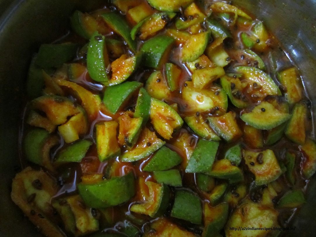 All Marathi Recipes Instant Mango Pickle