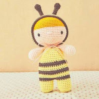 PATRON MUÑECA ABEJA AMIGURUMI 28036