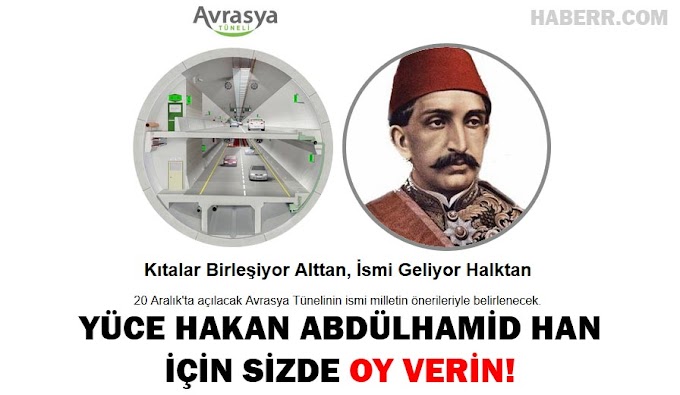 Avrasya Tünelinin Adını Belirlemek İçin Oy Verin