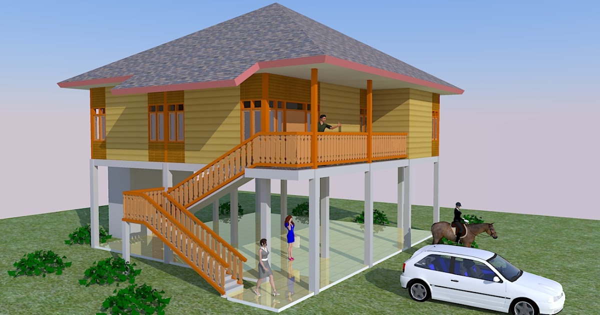 Gambar Rumah Kayu  Jasa Site Plan