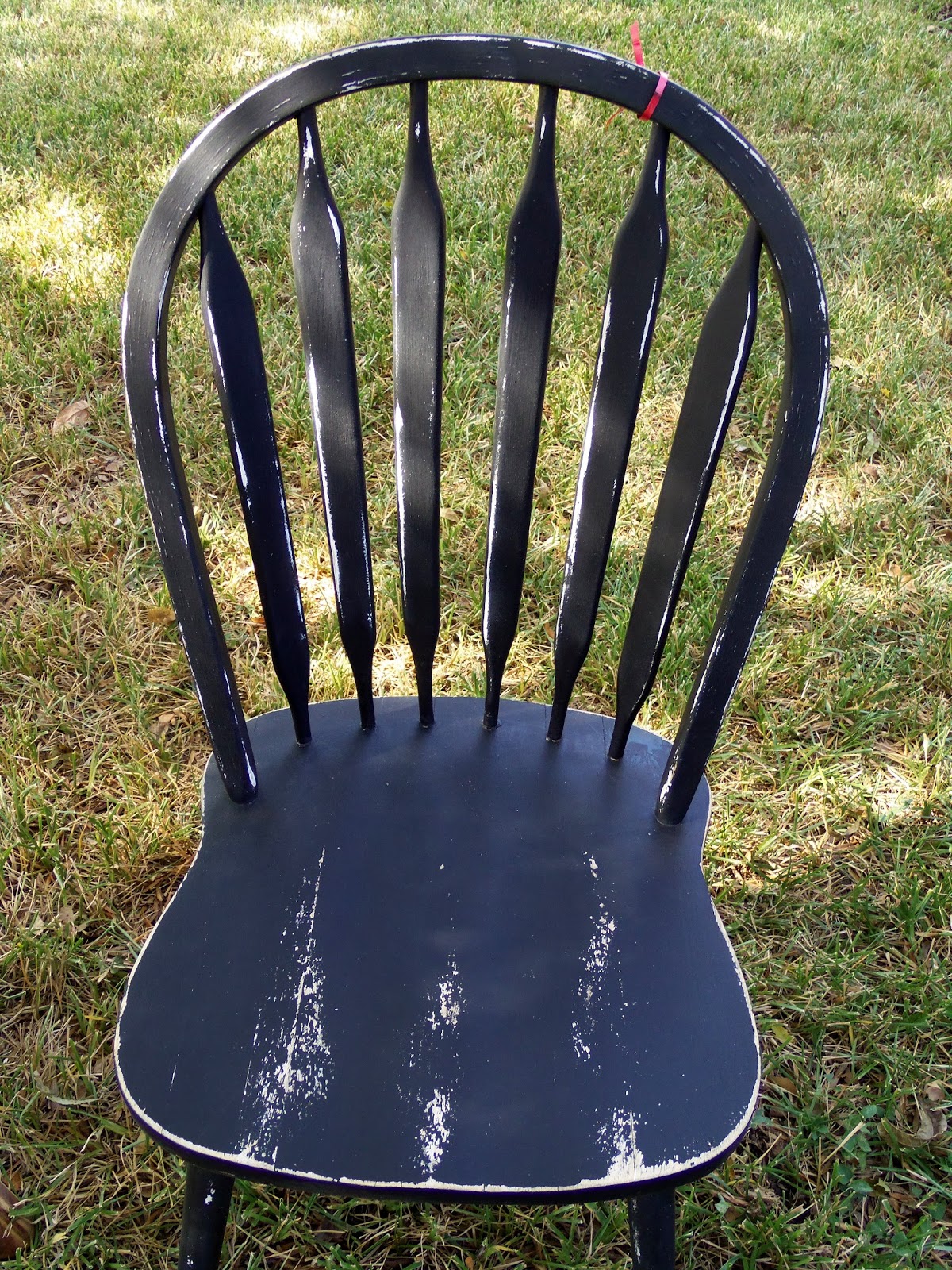 live. love. scrap. Distressed Black Chair