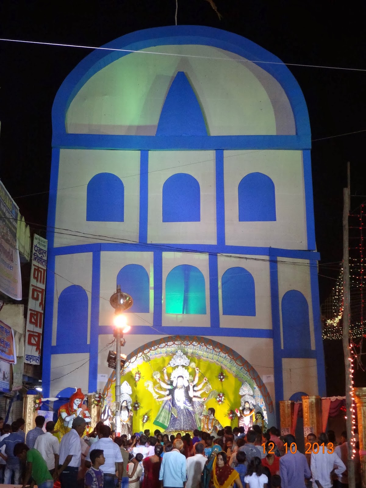 Varanasi Gilat Bazar Durga Pooja Pandal