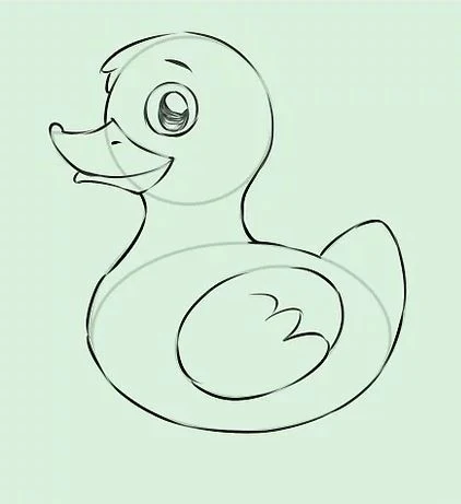 تعليم الرسم للاطفال رسم بطة رسومات سهلة draw duck