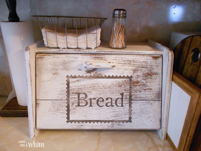 Distressed Vintage Style Bread Box | Denise on a Whim Distressed Vintage Style Bread Box | Denise on a Whim