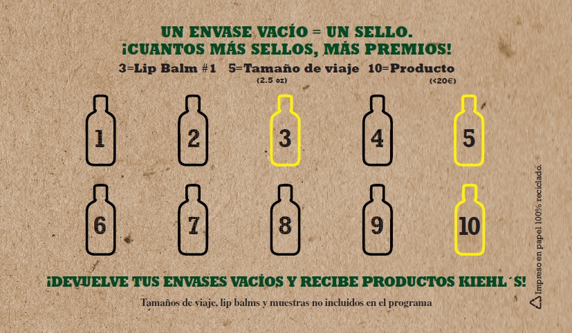 Kiehl´s, recicla y serás recompensado