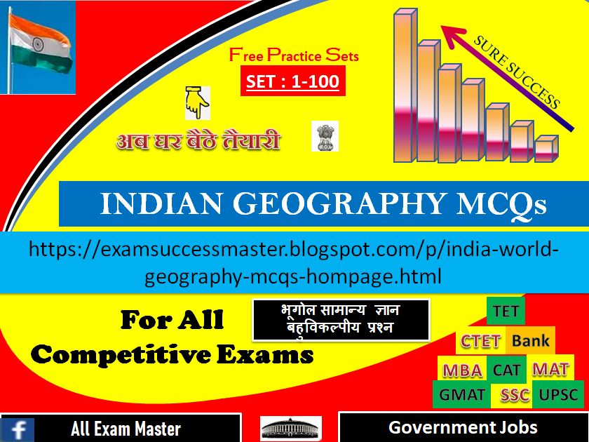 All Exam Master IndiaWorldGeographyMCQSET1