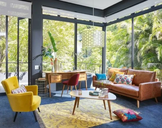 desain interior rumah minimalis bergaya retro