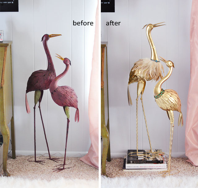 DIY Brass Birds Figurines