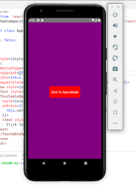 React Native - Modal - Mobile Application Development
