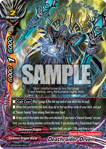 Buddyfight 1x S-CBT02//0015EN RR Deathraider Orven