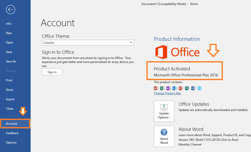 activate microsoft office 2016 for mac free