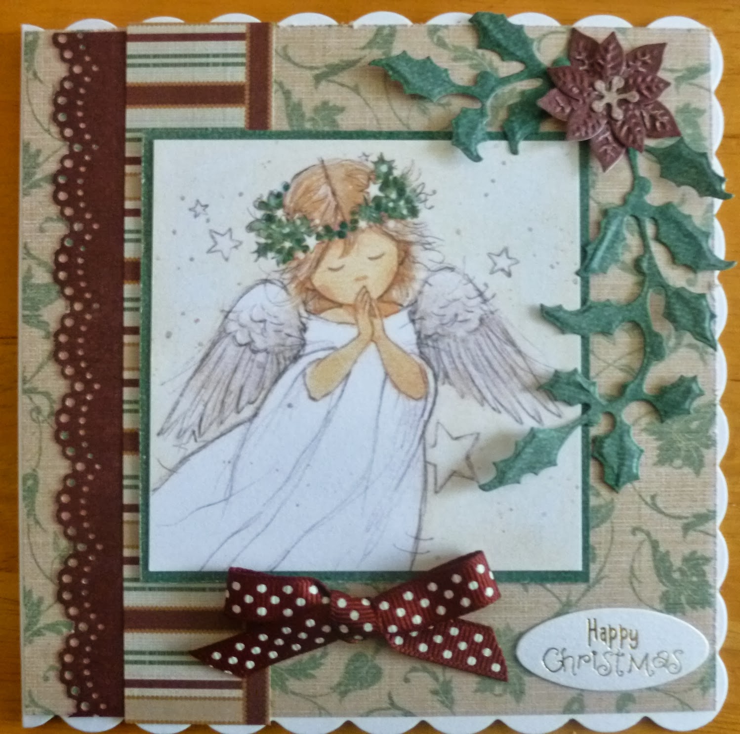 Sarahs Handmade Cardsx: LOTV Angel Christmas Card