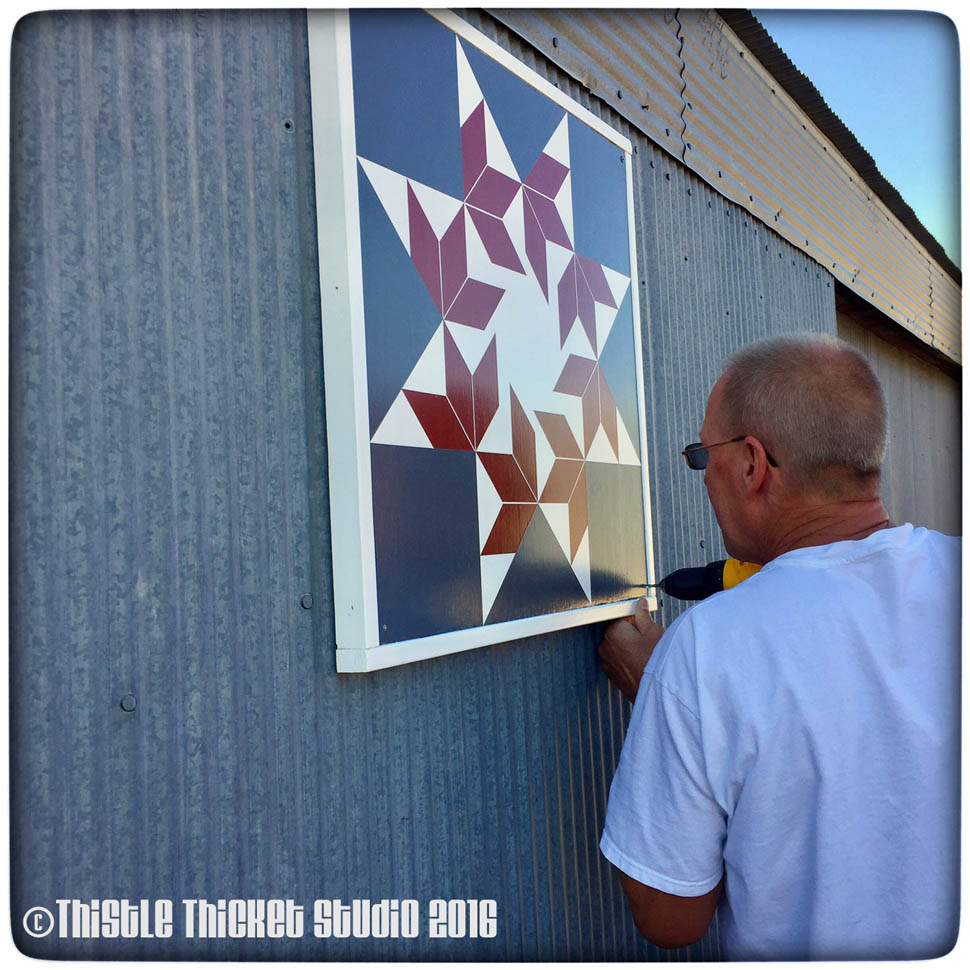 Quilting With Thistle Thicket Studio Joining The Barn Quilt Craze DIY