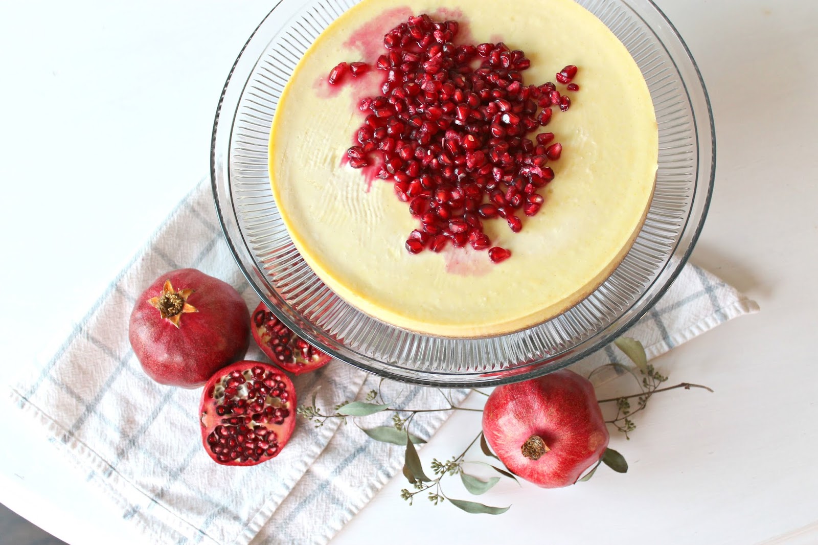 Almond Milk Pomegranate Cheesecake Charmed Crown & Co.