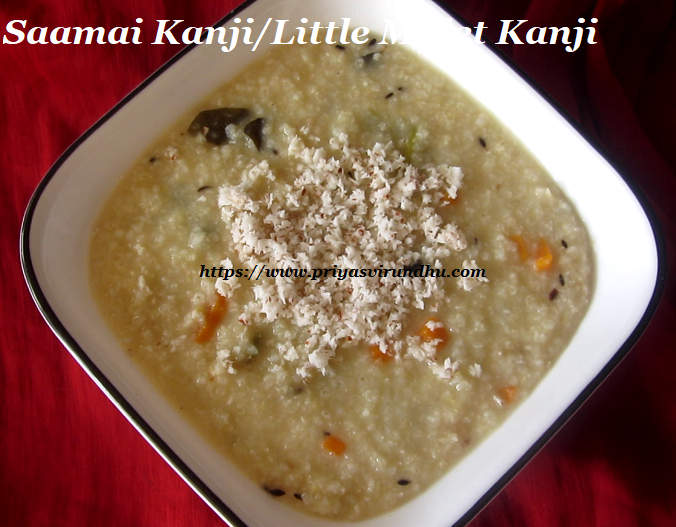 Priya's Virundhu Saamai Kanji Recipe/Little Millet Kanji Recipe