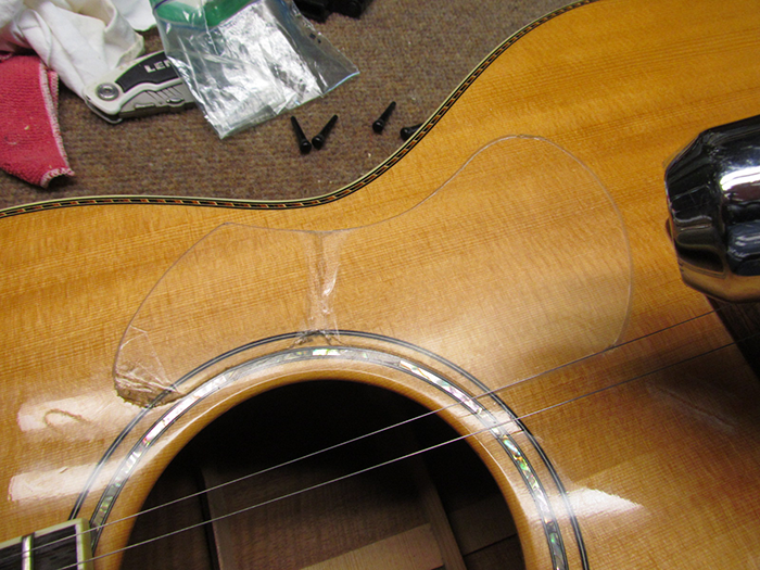 Takoma PK30 Guitar Preamp Repair and Pickguard Removal (Pt 2 of 2) Crawls Backward (When Alarmed)