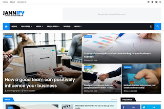 Jannify Premium Blogger Template Download Free