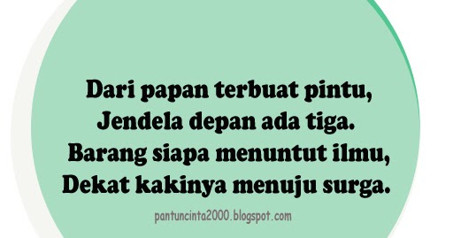 Contoh Pantun