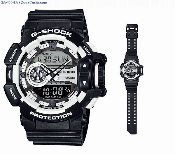 Zona Casio: Nuevos G-Shock GA-400: para los que quieren el espectacular aspecto de los GBA-400