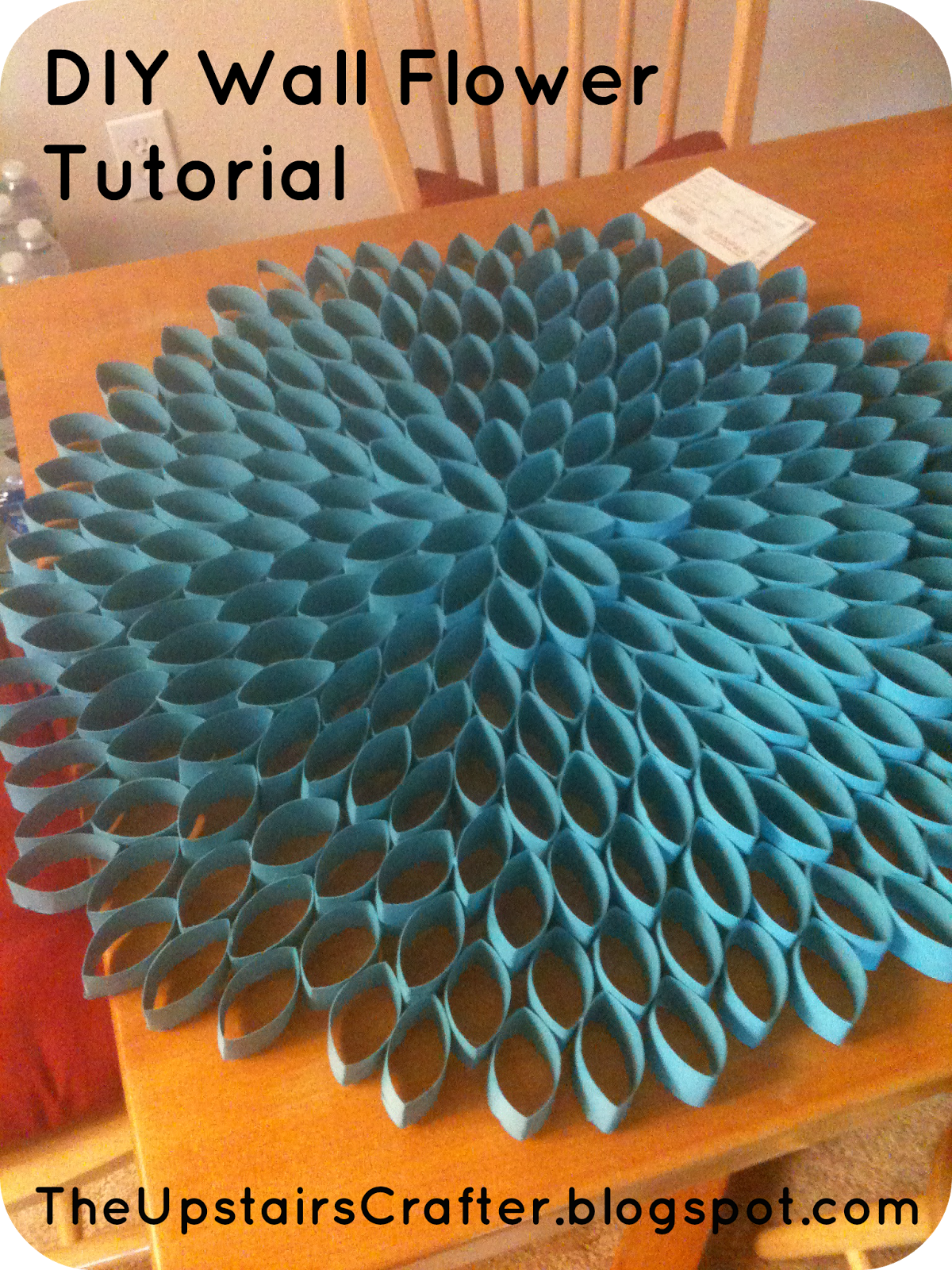 The Upstairs Crafter DIY Wall Flower Tutorial