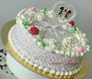 Gâteau d'amour vanille fraise / Tort din dragoste cu vanilie si capsuni