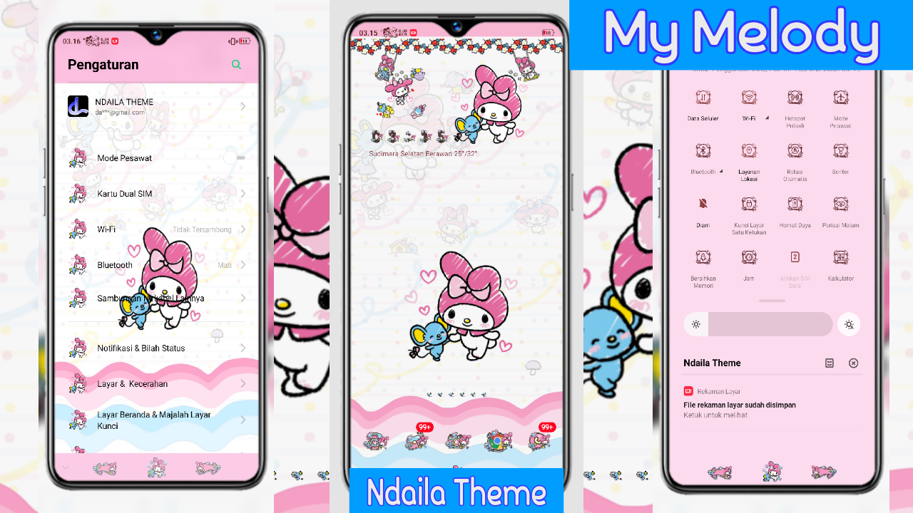 My Melody Love Tema Oppo Tembus Semua Aplikasi Ndaila Com