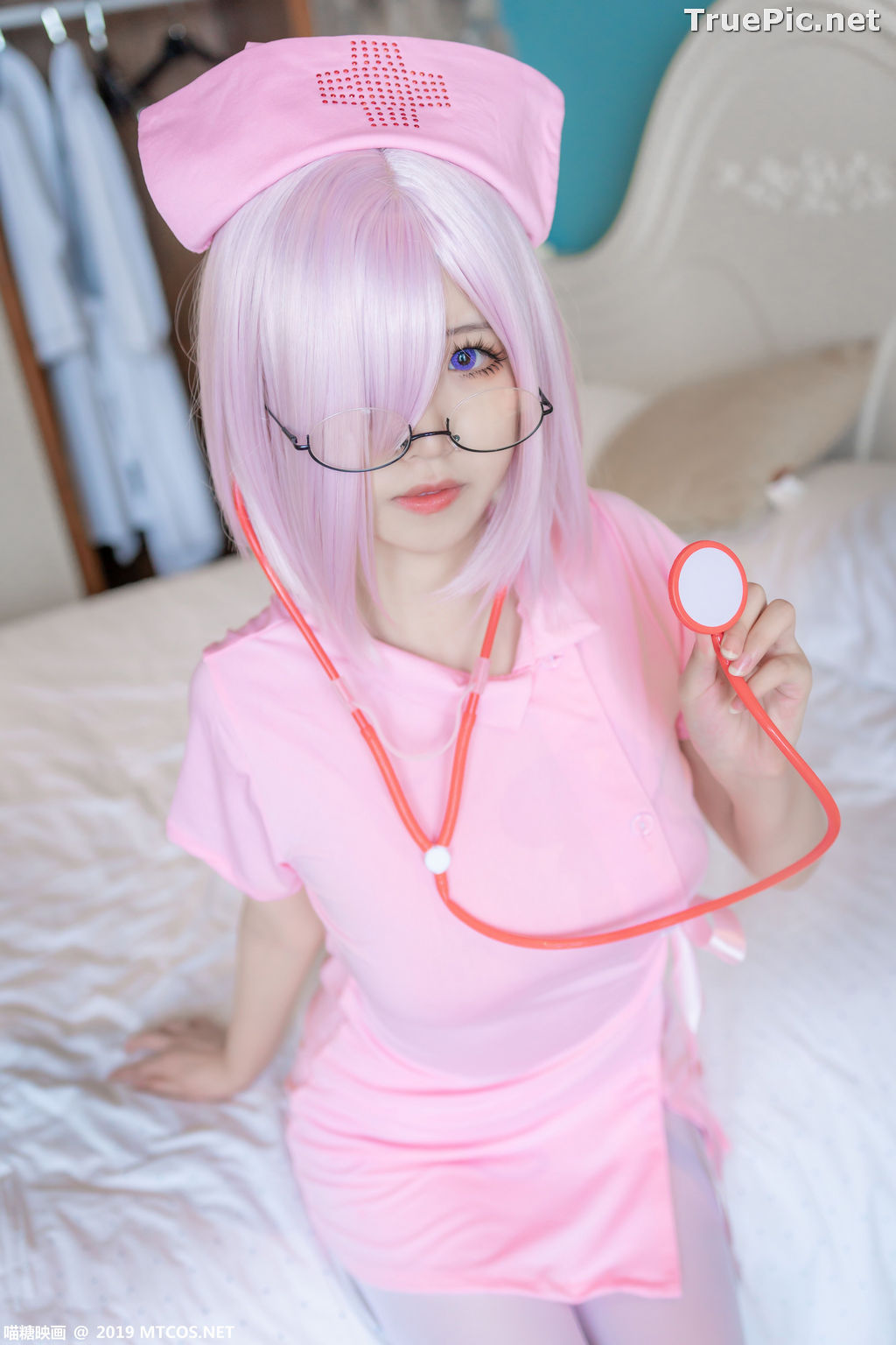 Image [MTCos] 喵糖映画 Vol.033 – Chinese Cute Model - Pink Nurse Cosplay - TruePic.net - Picture-30