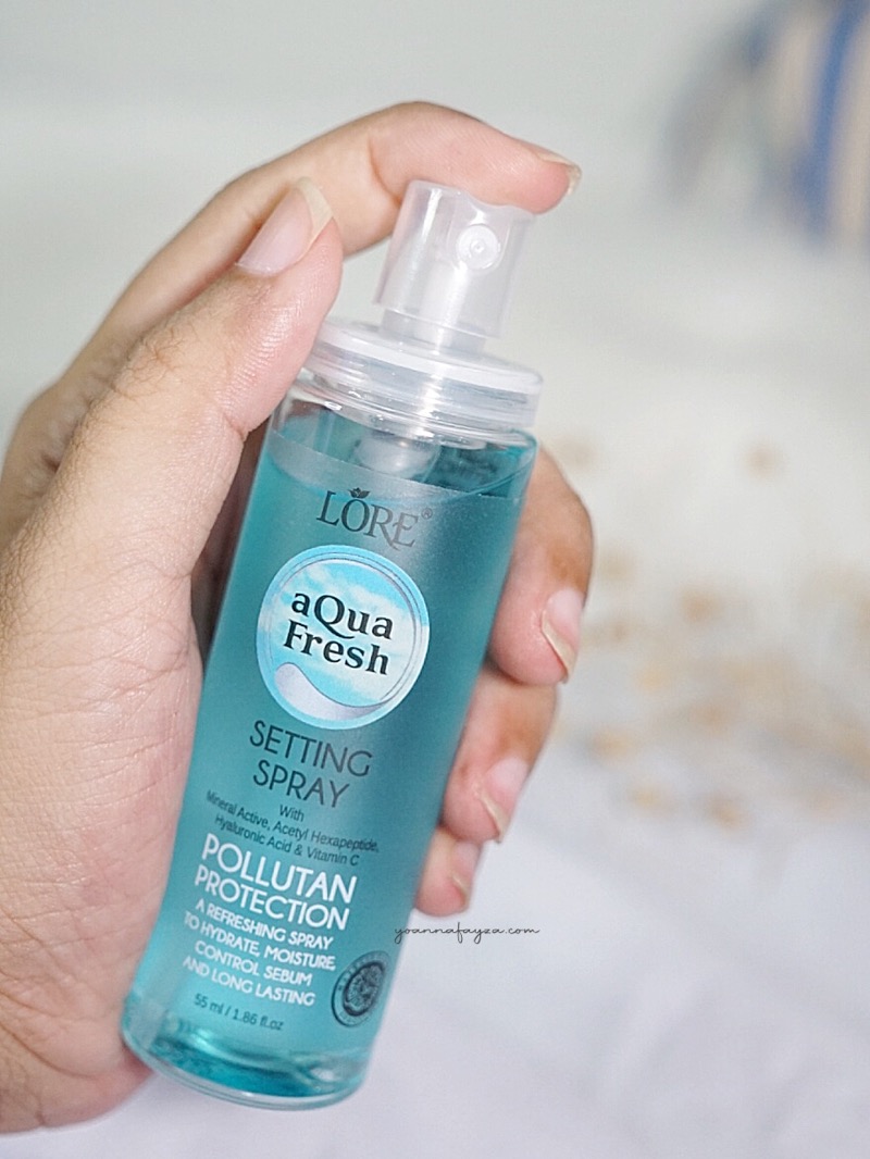 Journey To A Happier Healthier Me LORE Aqua Fresh Setting Spray, Make