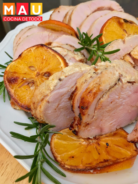 mau cocina de todo pechuga de pavo naranja paprika al horno